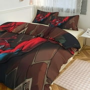 Spider-Man Bedding Set Anime Three-piece for Boys Girls Teens Queen